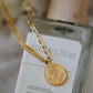 LUXURY ROUND-PLATE CHAIN NECKLACE