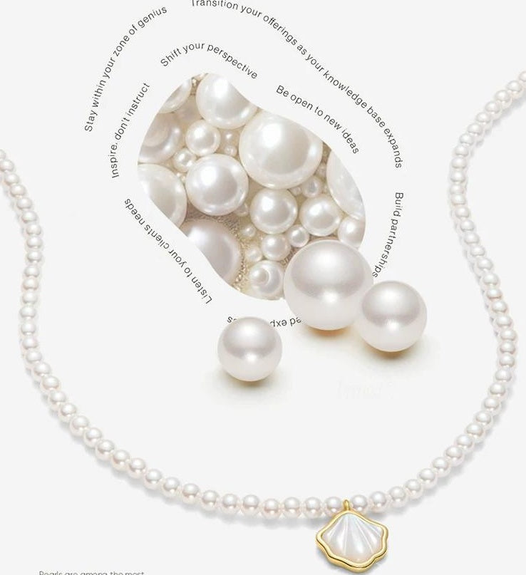ELEGANT PEARL SHELL NECKLACE