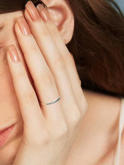 VEGAN SILVER INDEX FINGER RING SET
