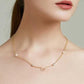 RHINESTONE PEARL NECKLACE