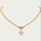 GOLD CLOVER NECKLACE SWEATER CHAIN