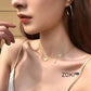 HEART-SHAPED CRYSTAL COLLAR NECKLACE