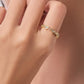 GOLD HEART RING FOR WOMEN