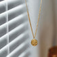 LUXURY ROUND-PLATE CHAIN NECKLACE
