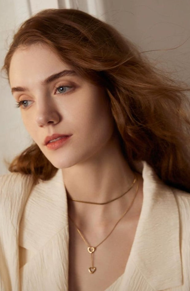 RETRO GOLD SNAKEBONE NECKLASE