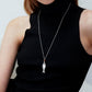 HERRINGBONE PENDANT NECKLACE