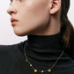 RETRO GOLD PENDANT NECKLACE
