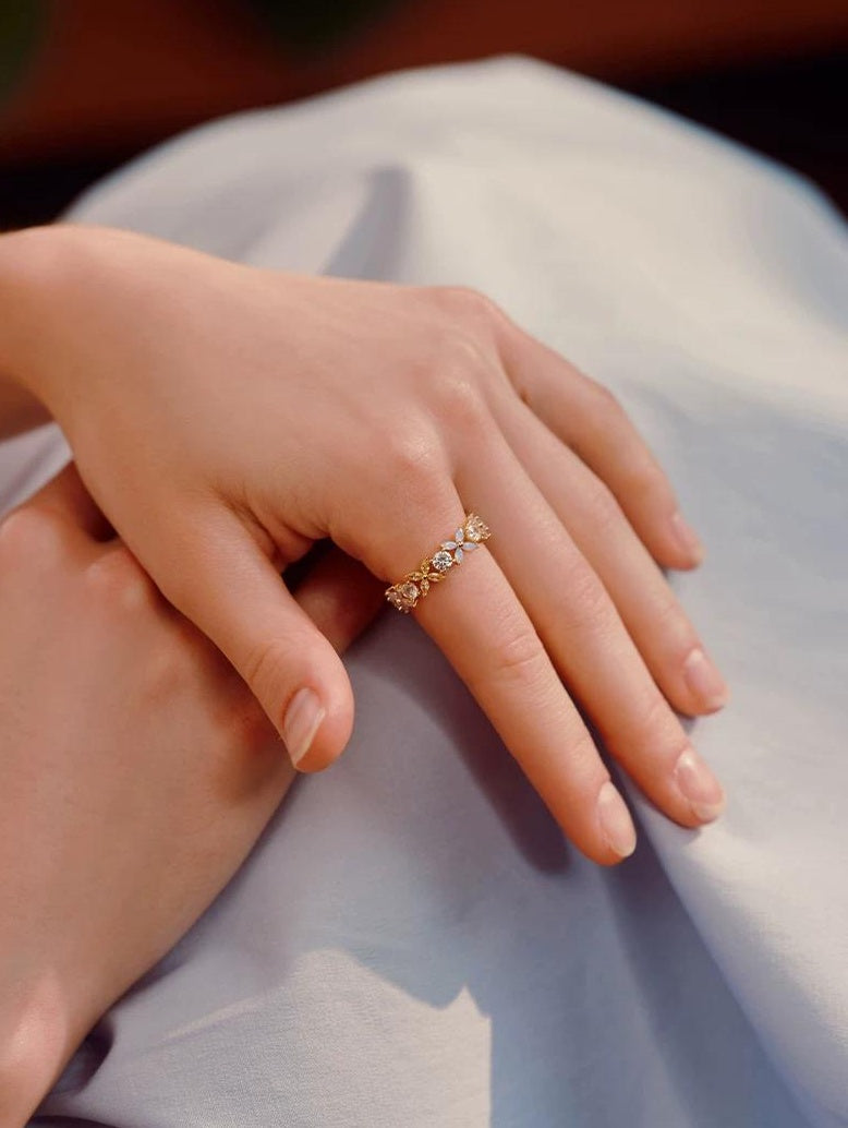 ZIRCONIA BUTTERFLY RING