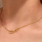 GOLD PENDANT LINK NECKLACE