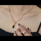 [LOEM] GOLD BLACK PLATE NECKLACE