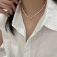 FAIRYTALE VINTAGE PEARL STATEMENT NECKLACE