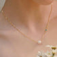 CELADON BEADED PEARL NECKLACE
