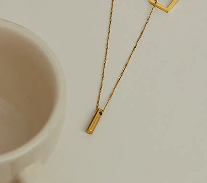 LAYERED TITANIUM-STEEL NECKLACE