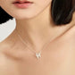 FAUX CAT'S EYE BUTTERFLY NECKLACE