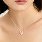 FAUX CAT'S EYE BUTTERFLY NECKLACE
