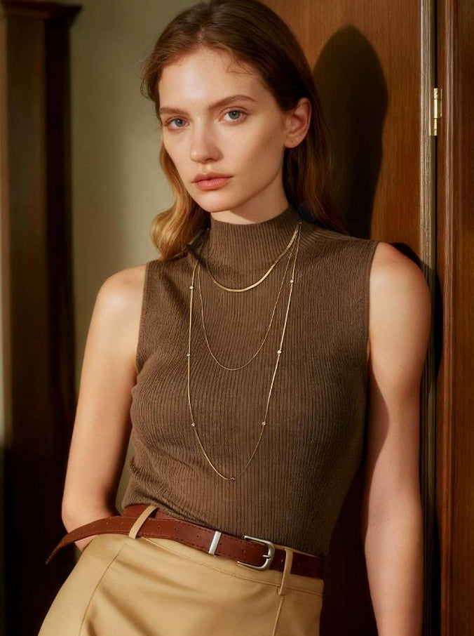 GOLD SNAKE BONE NECKLACE【重複】