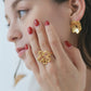 Tube Flower Ring