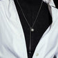 GRAY PEARL TASSEL NECKLACE