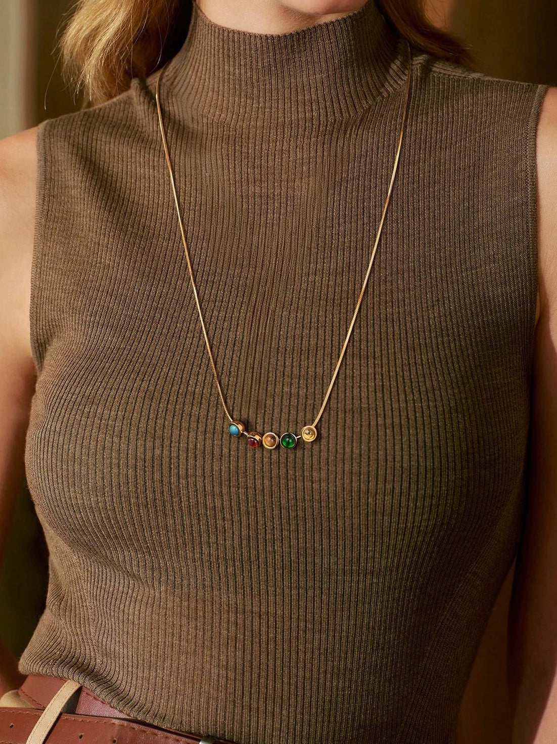 ELEGANT TURQUOISE PENDANT NECKLACE