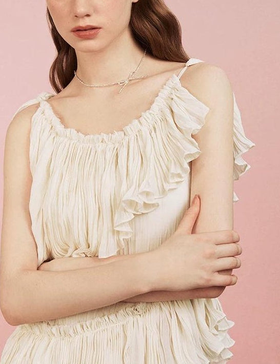 ELEGANT SILVER COLLARBONE NECKLACE