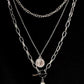 MINIMALIST LAYERED COIN NECKLACE