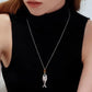 HERRINGBONE PENDANT NECKLACE