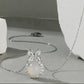 CRYSTAL FOUR LEAF CLOVER NECKLACE
