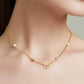 RHINESTONE PEARL NECKLACE