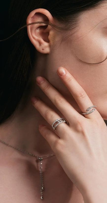 ZIRCONIA OPEN RING JEWELRY