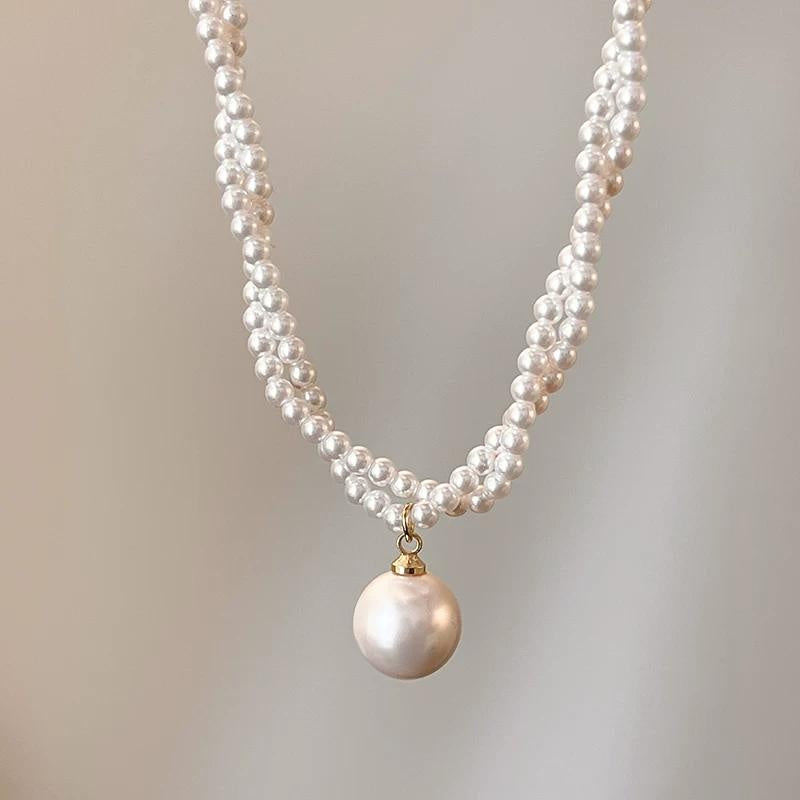 TWISTED PEARL SWEATER CHAIN