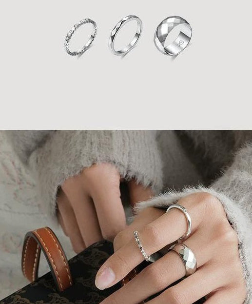 LIGHT LUXURY TITANIUM STEEL RING