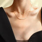 ZIRCONIA LAYERED NECKLACE