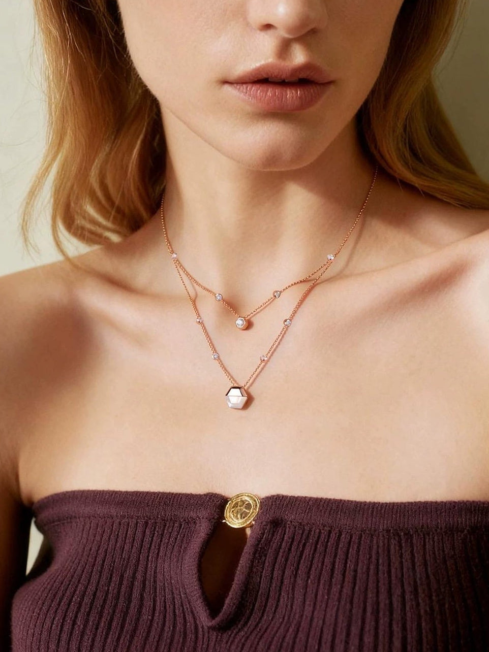 DOUBLE LAYER MANGO NECKLACE