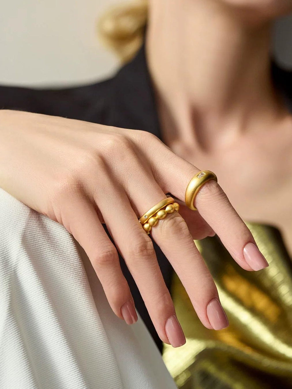 ANTIQUE GOLD STACKABLE RINGS