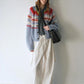 LUXURY MOHAIR STRIPED KNIT SWEATER