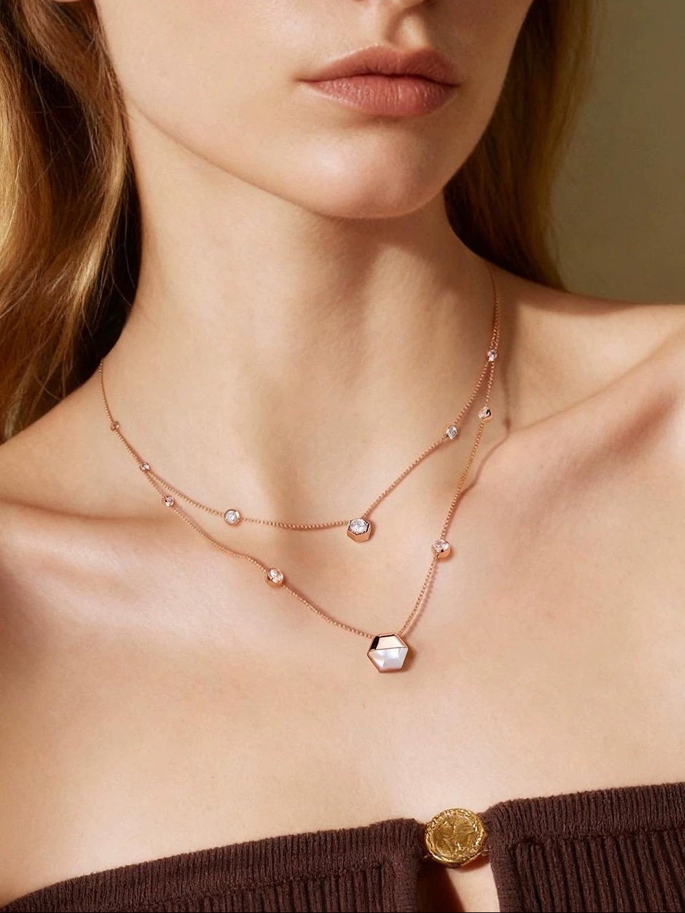 DOUBLE LAYER MANGO NECKLACE