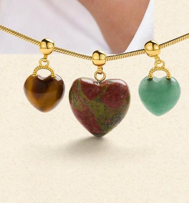 NATURAL STONE PENDANT NECKLACE