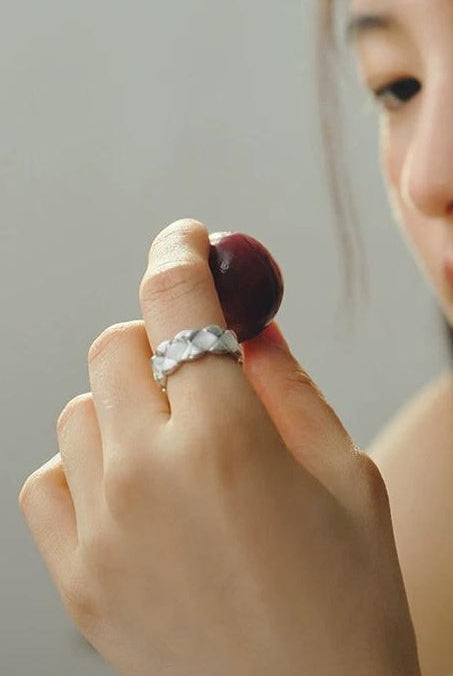 GRUNGE STYLE TITANIUM STEEL RING