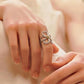 FLORAL OPEN RING JEWELRY