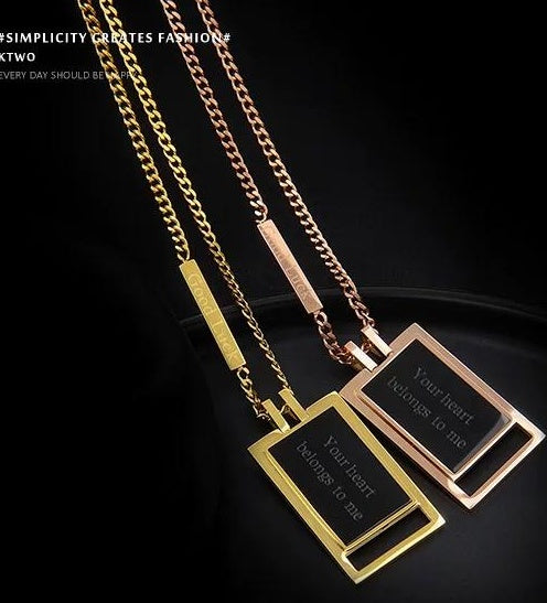 MINIMALIST ENGRAVED NECKLACE
