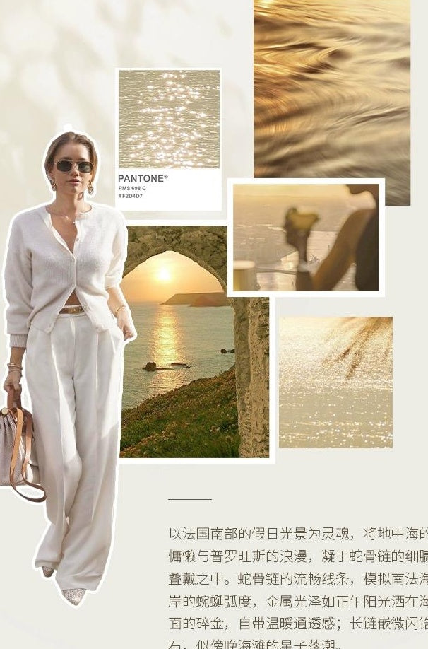 GOLD SNAKE BONE NECKLACE【重複】