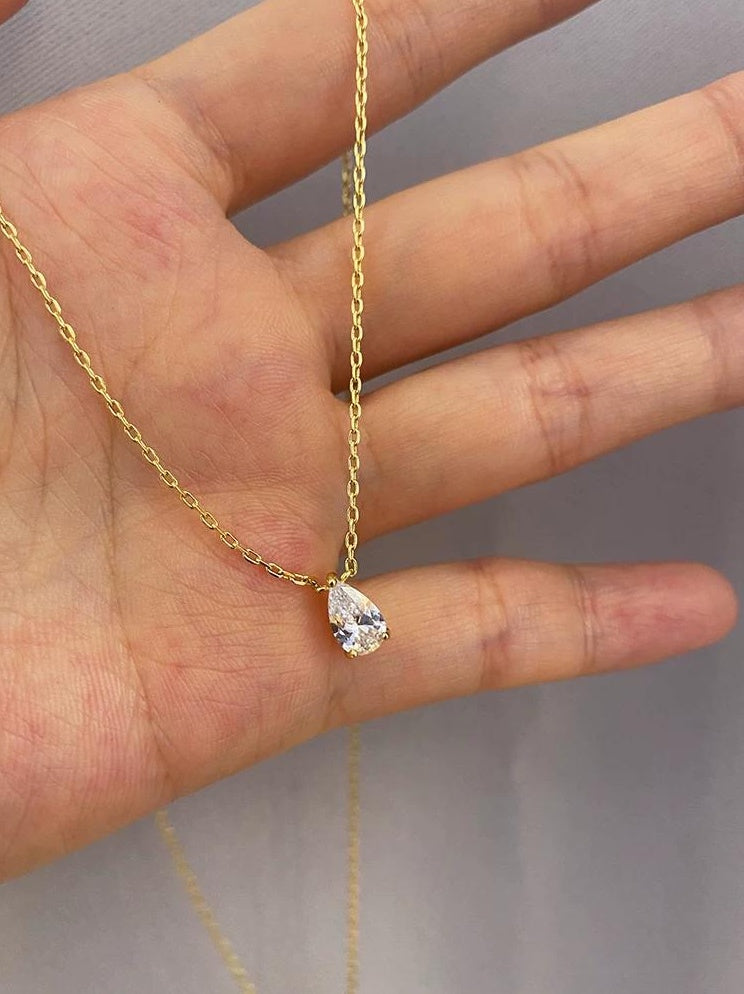 TEARDROP ZIRCONIA NECKLACE