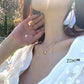 HEART-SHAPED CRYSTAL COLLAR NECKLACE