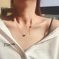 HEART-SHAPED CRYSTAL COLLAR NECKLACE