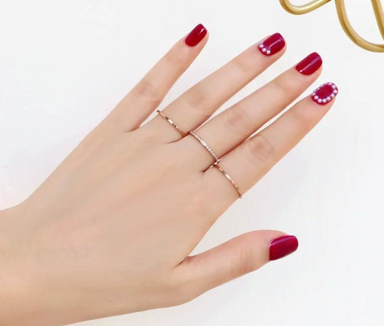 TITANIUM ROSE GOLD RING