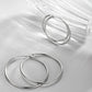 STERLING SILVER CIRCLE EARRINGS