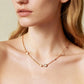 ROSE GOLD ZIRCONIA COLLARBONE NECKLACE