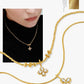GOLD CLOVER NECKLACE SWEATER CHAIN