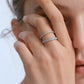 WILLOW SILVER PIGMENT RING