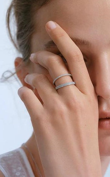 WILLOW SILVER PIGMENT RING